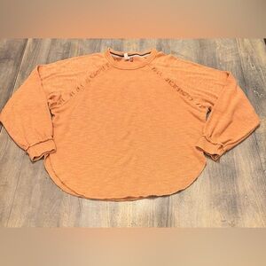 Pilcro Ruffled Raglan sweater